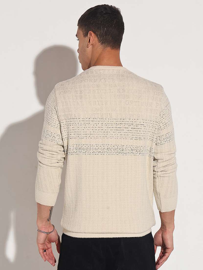 men typographic long sleeve regular fit pullover - 22086039 -  Standard Image - 3