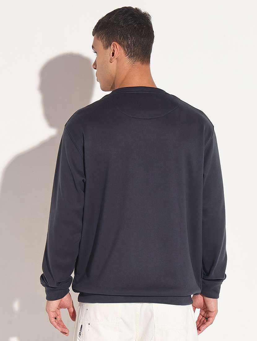 men typographic long sleeve regular fit pullover - 22086045 -  Standard Image - 3