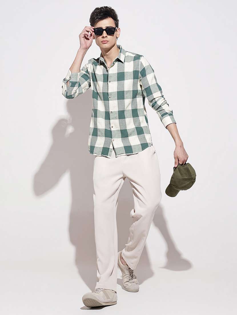 men checkered long sleeve regular fit casual shirt - 22086065 -  Standard Image - 5