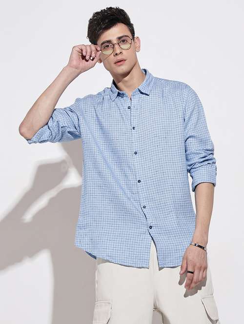 men checkered long sleeve regular fit casual shirt - 22086066 -  Standard Image - 0
