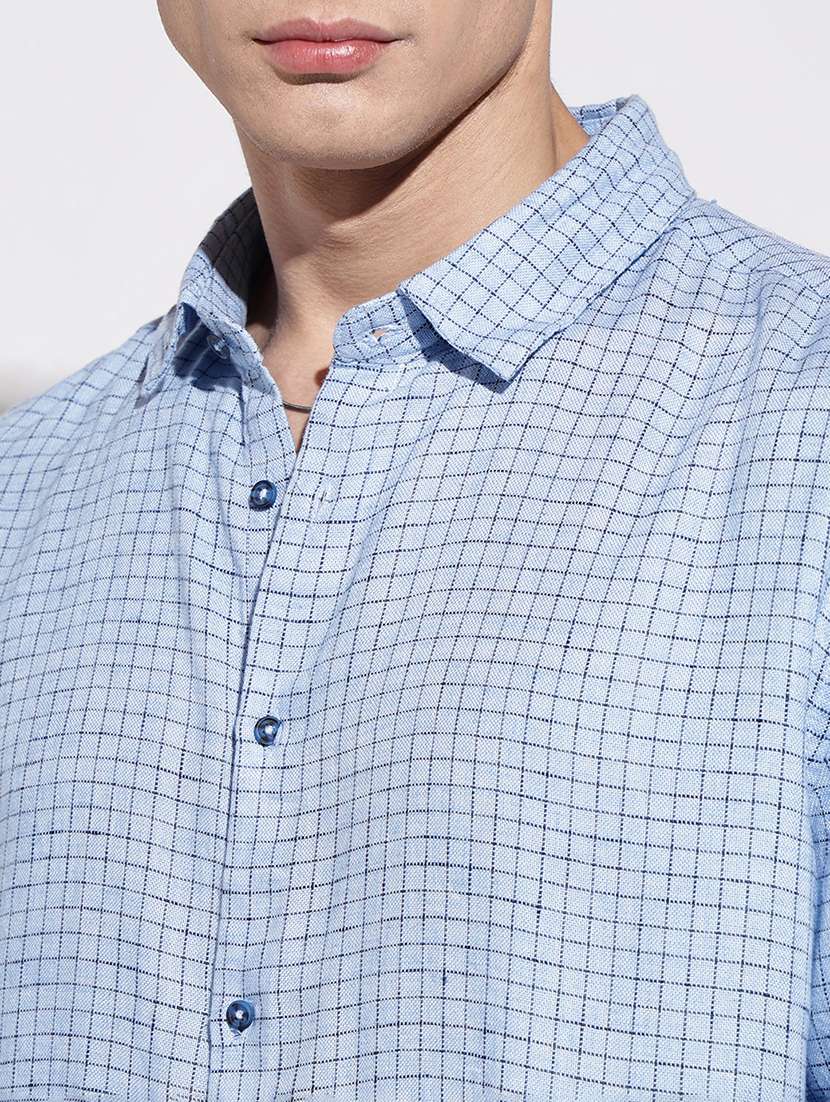 men checkered long sleeve regular fit casual shirt - 22086066 -  Standard Image - 5