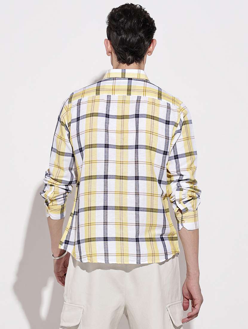 men checkered long sleeve regular fit casual shirt - 22086089 -  Standard Image - 5