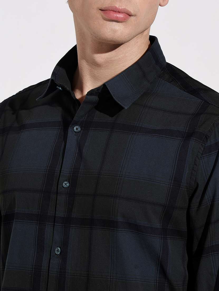 men checkered long sleeve regular fit casual shirt - 22086090 -  Standard Image - 5
