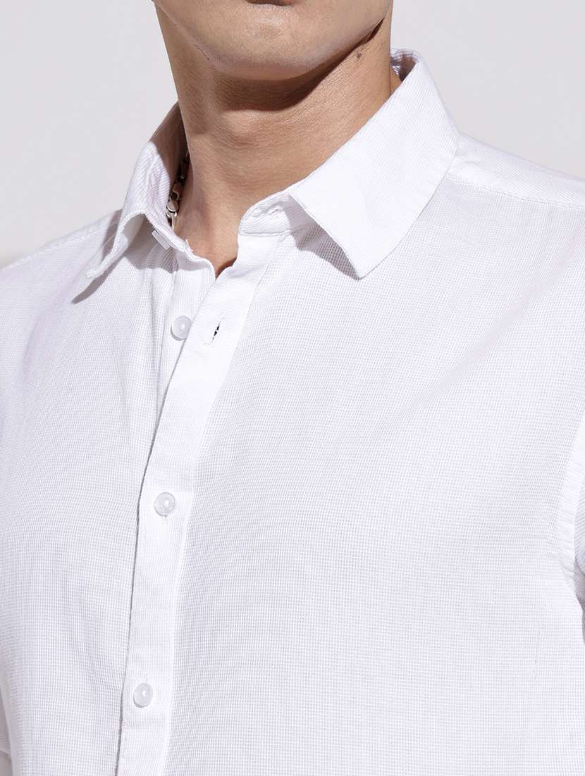 men solid long sleeve regular fit casual shirt - 22086106 - Standard Image - 5