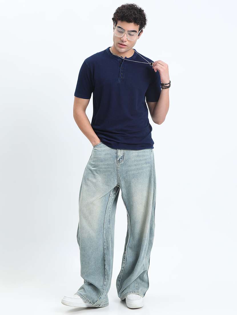 men solid short sleeve regular fit t-shirt - 22086126 -  Standard Image - 5