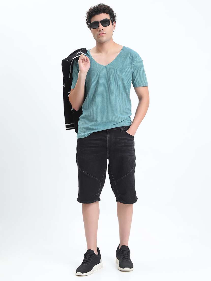 men solid short sleeve regular fit t-shirt - 22086128 - Standard Image - 5