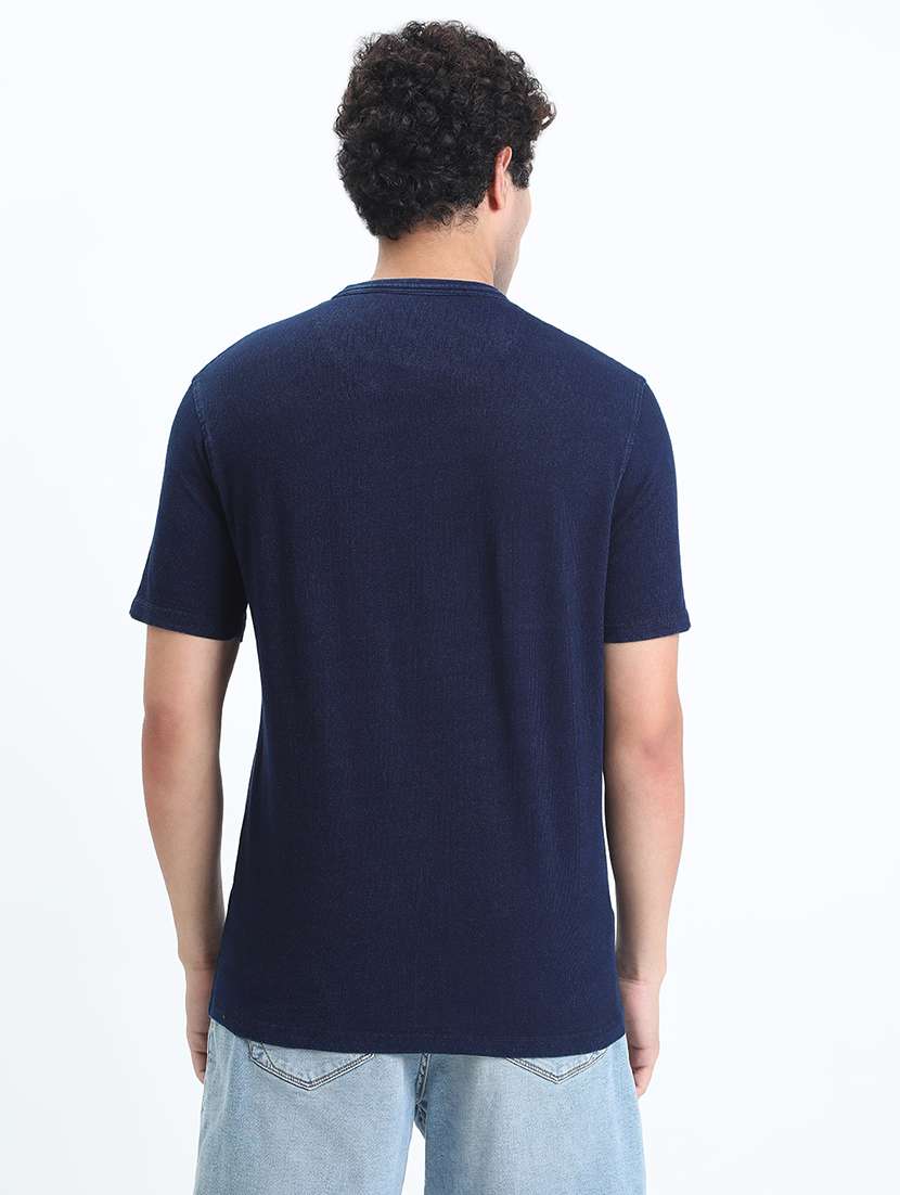 men solid short sleeve regular fit t-shirt - 22086133 -  Standard Image - 3