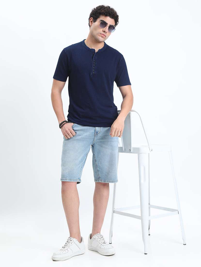men solid short sleeve regular fit t-shirt - 22086133 -  Standard Image - 5