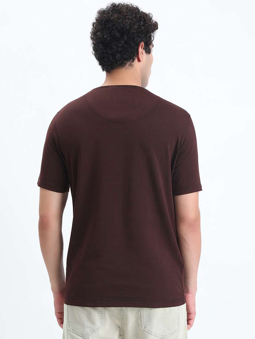 men solid short sleeve regular fit t-shirt - 22086136 -  Standard Image - 3