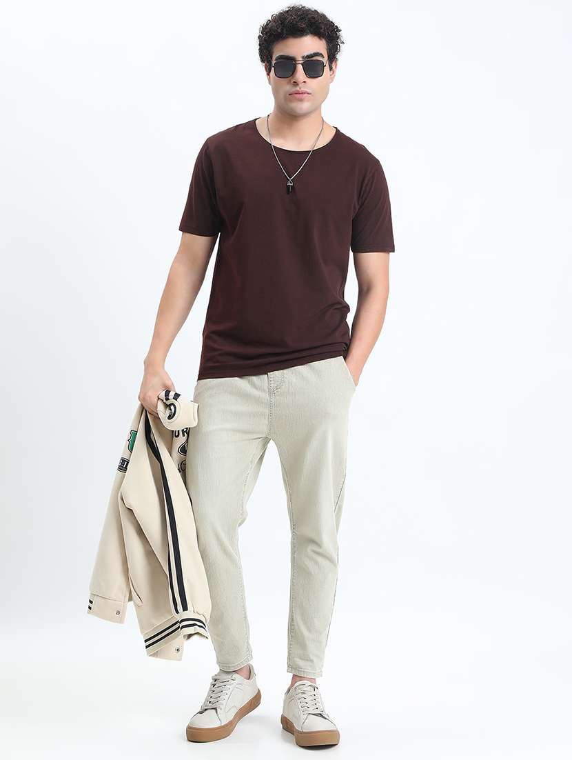 men solid short sleeve regular fit t-shirt - 22086136 -  Standard Image - 5