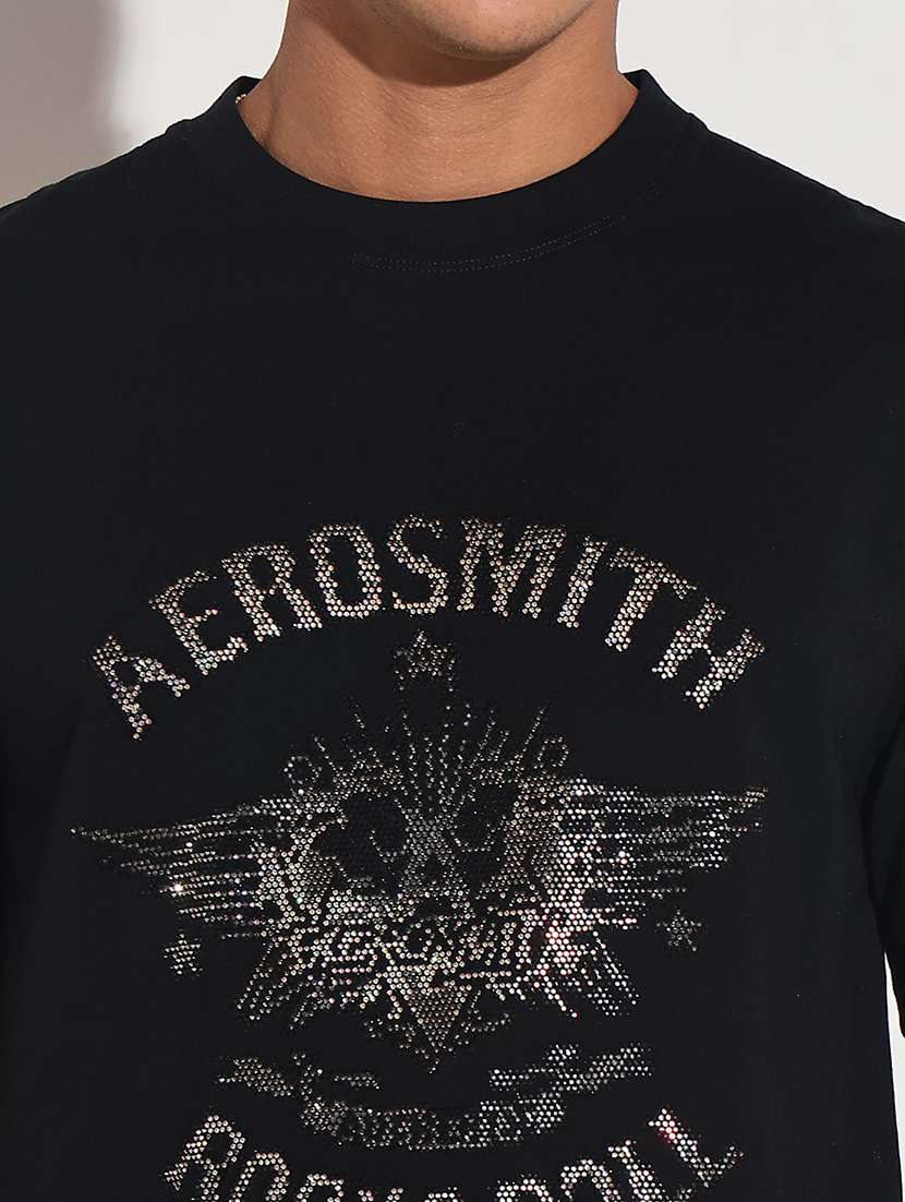 men front print short sleeve regular fit t-shirt - 22086142 - Standard Image - 5