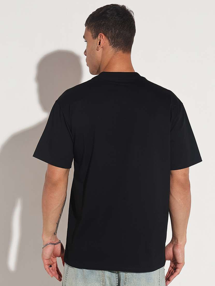 men front print short sleeve regular fit t-shirt - 22086143 - Standard Image - 3