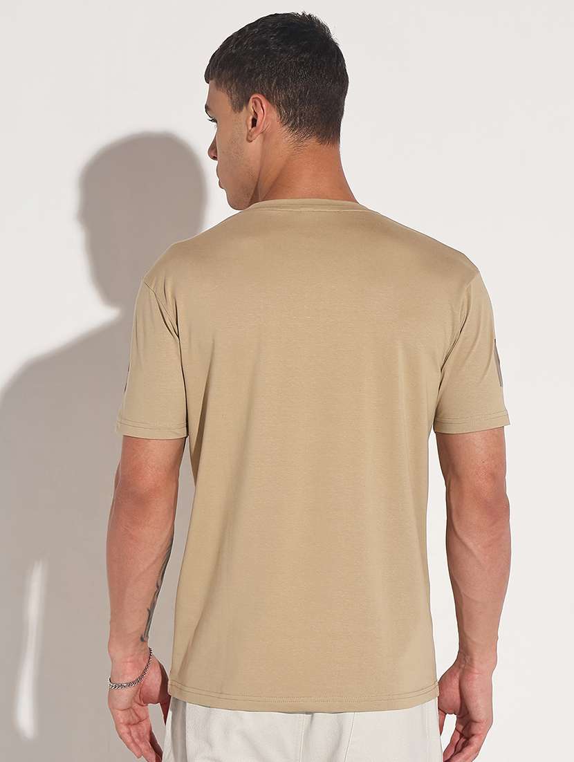 men chest print short sleeve regular fit t-shirt - 22086149 -  Standard Image - 3