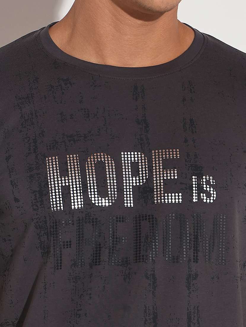 men chest print short sleeve regular fit t-shirt - 22086152 -  Standard Image - 5