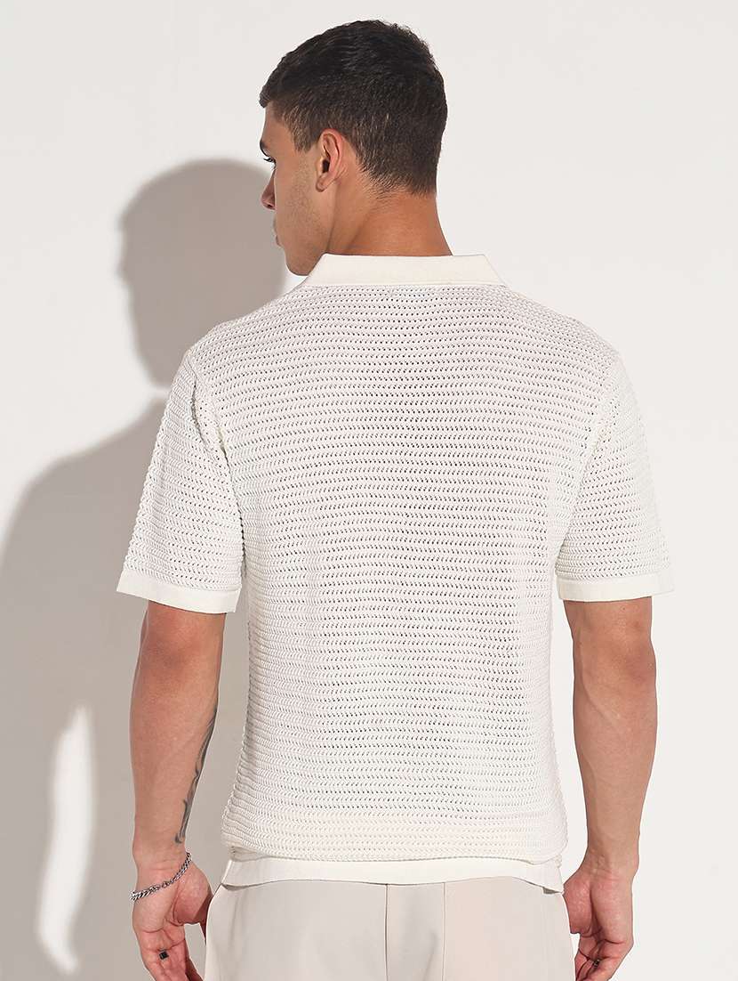 men self design short sleeve regular fit polo t-shirt - 22086155 -  Standard Image - 3