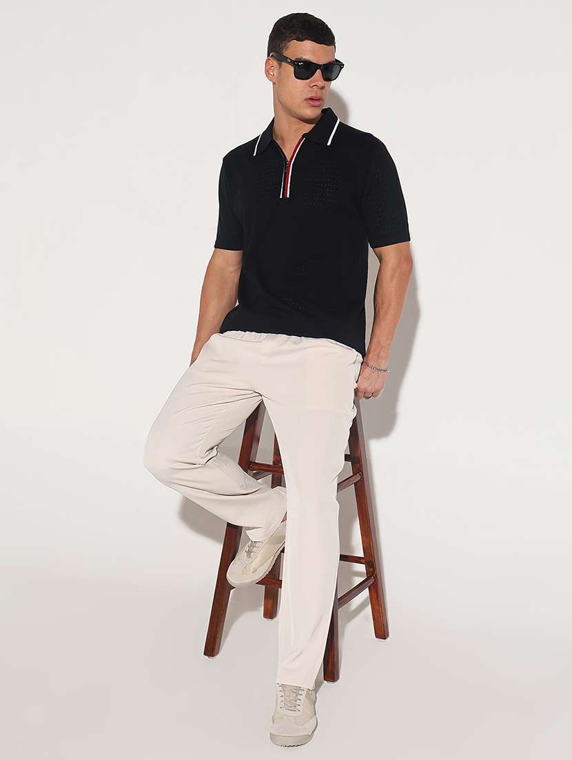 men solid short sleeve regular fit polo t-shirt - 22086159 - Standard Image - 5