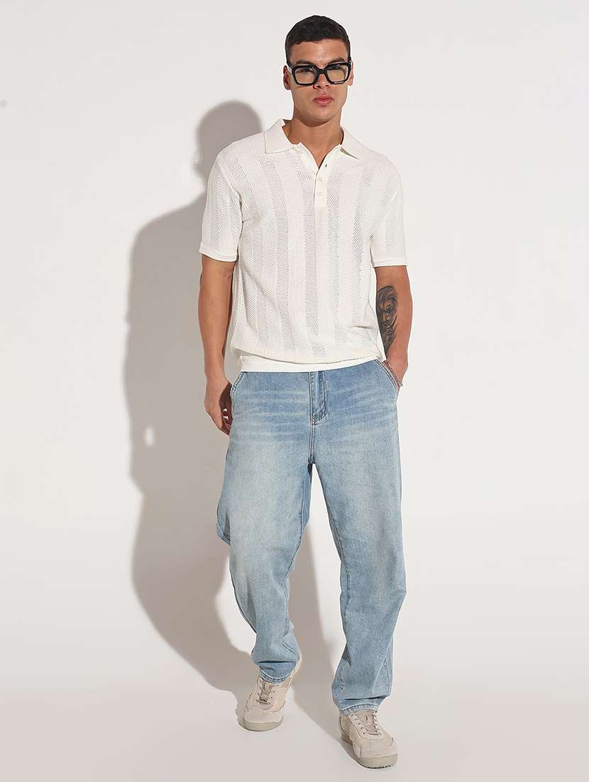 men self design short sleeve regular fit polo t-shirt - 22086163 -  Standard Image - 5