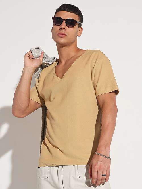 men solid short sleeve regular fit t-shirt - 22086170 -  Standard Image - 0