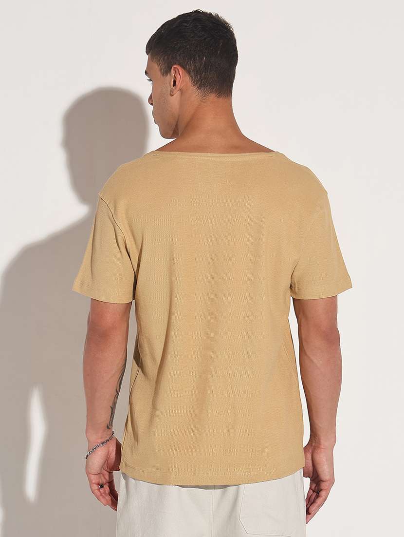 men solid short sleeve regular fit t-shirt - 22086170 -  Standard Image - 3