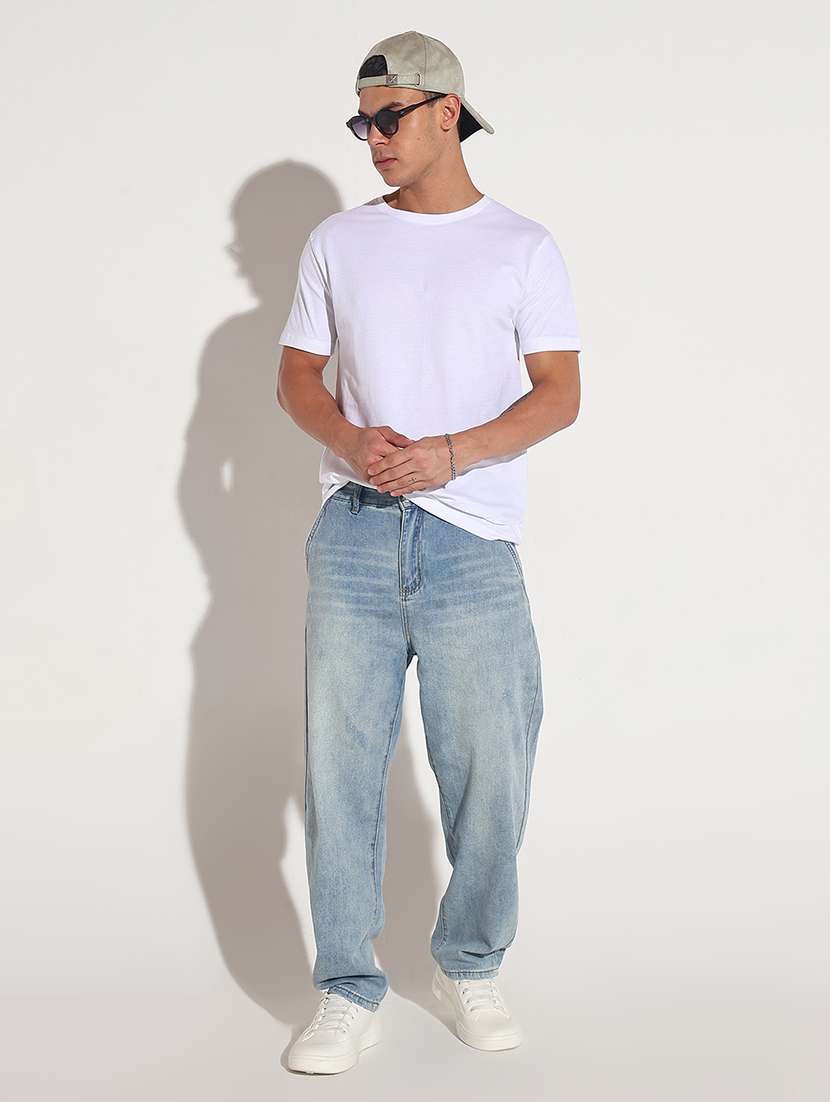 men solid short sleeve regular fit t-shirt - 22086175 - Standard Image - 3