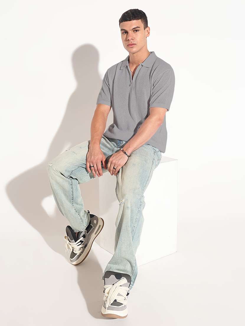 men self design short sleeve regular fit polo t-shirt - 22086176 -  Standard Image - 5