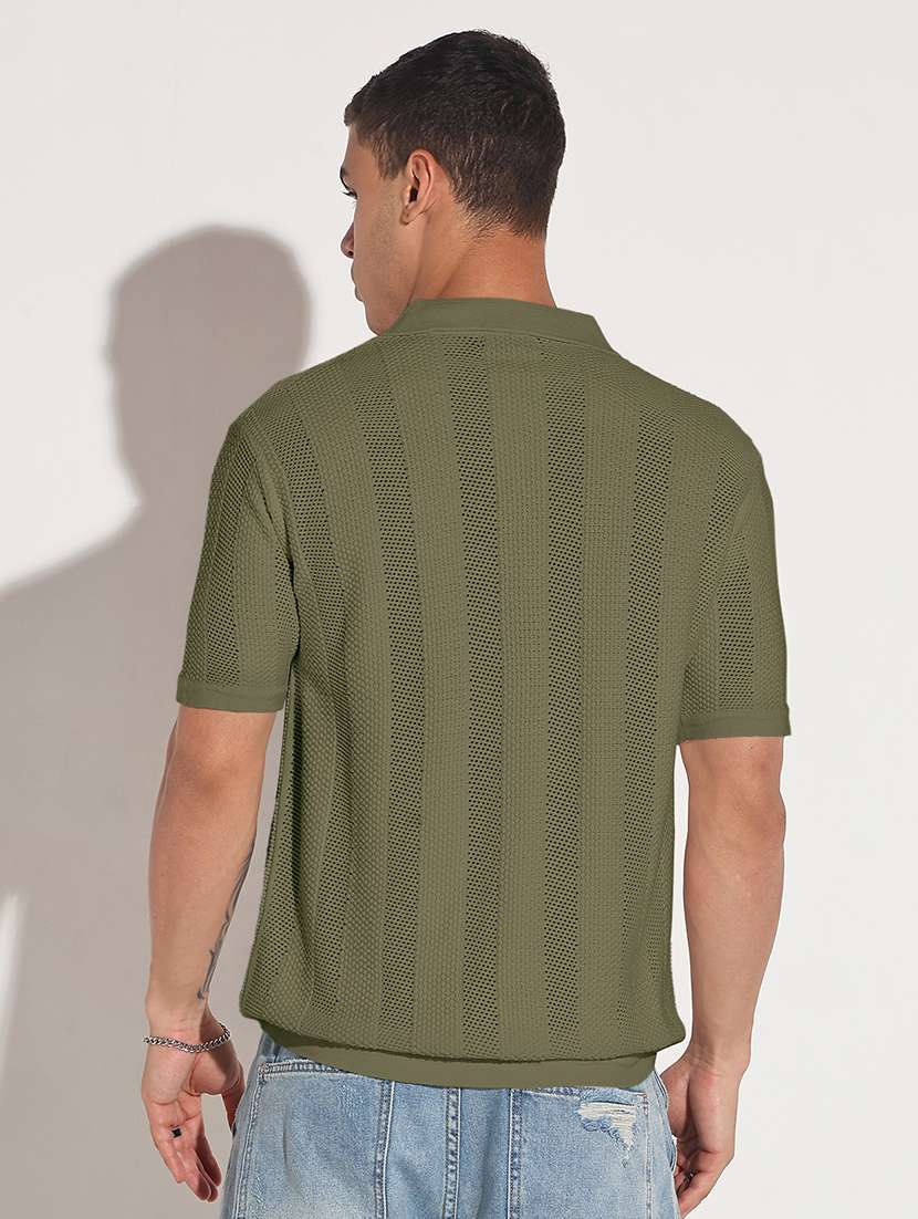 men self design short sleeve regular fit polo t-shirt - 22086177 -  Standard Image - 3