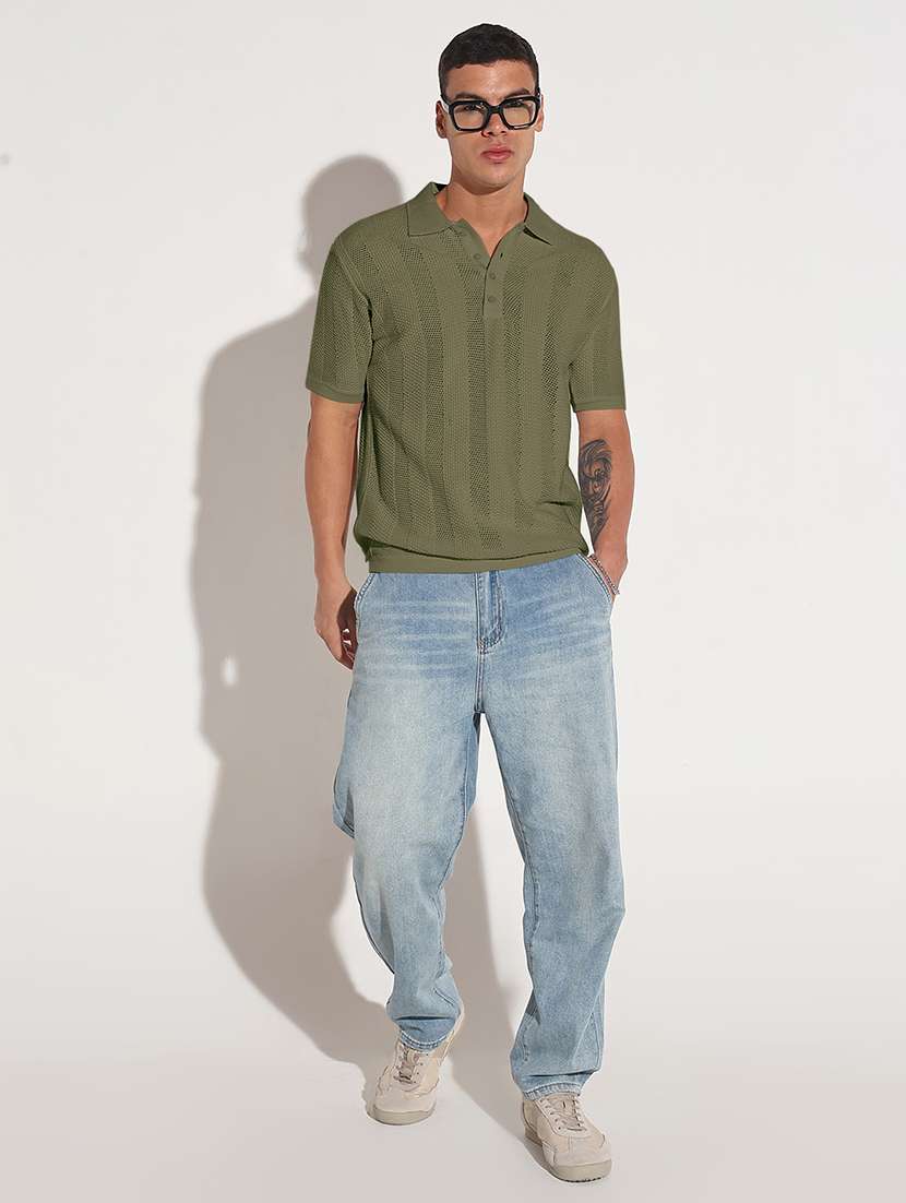 men self design short sleeve regular fit polo t-shirt - 22086177 -  Standard Image - 5