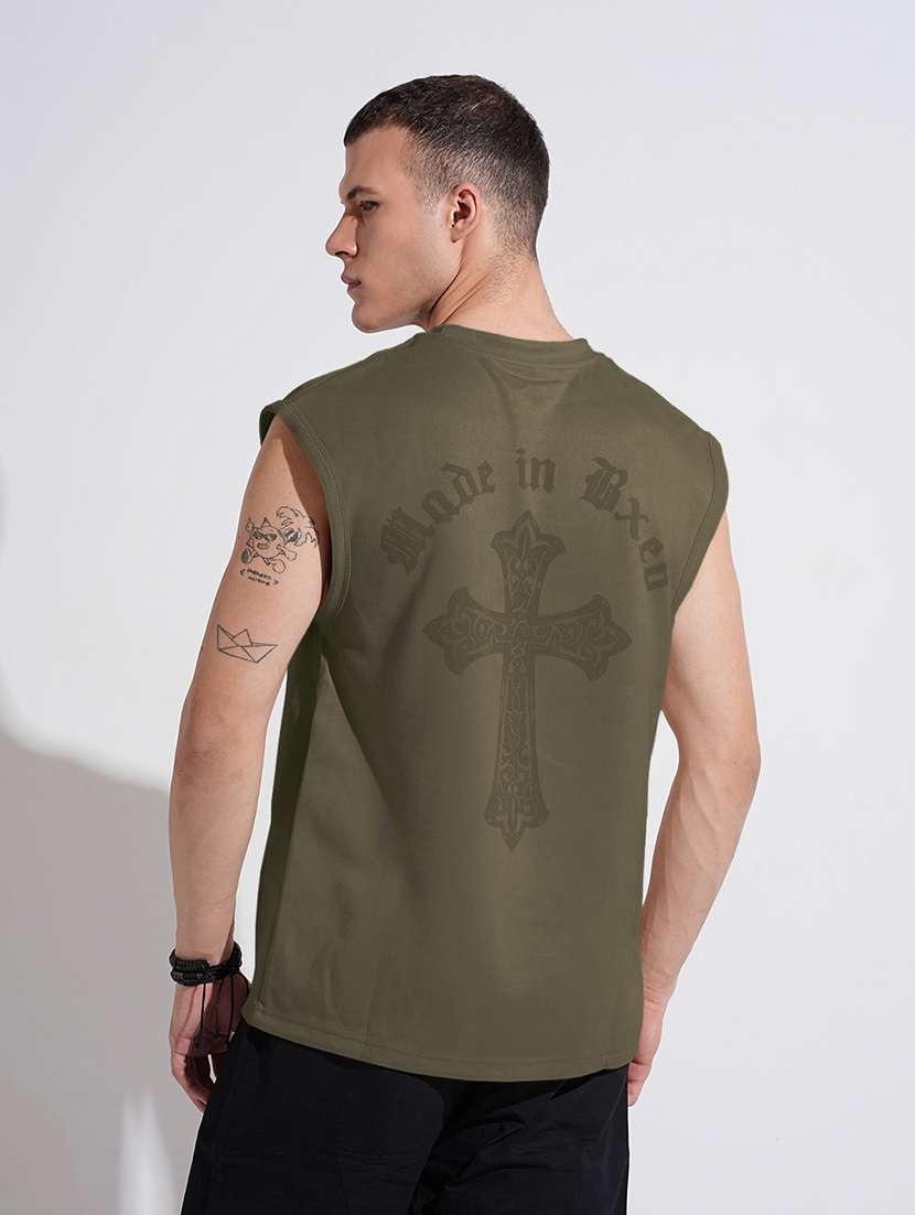 men front & back print round neck regular fit t-shirt - 22086179 -  Standard Image - 3