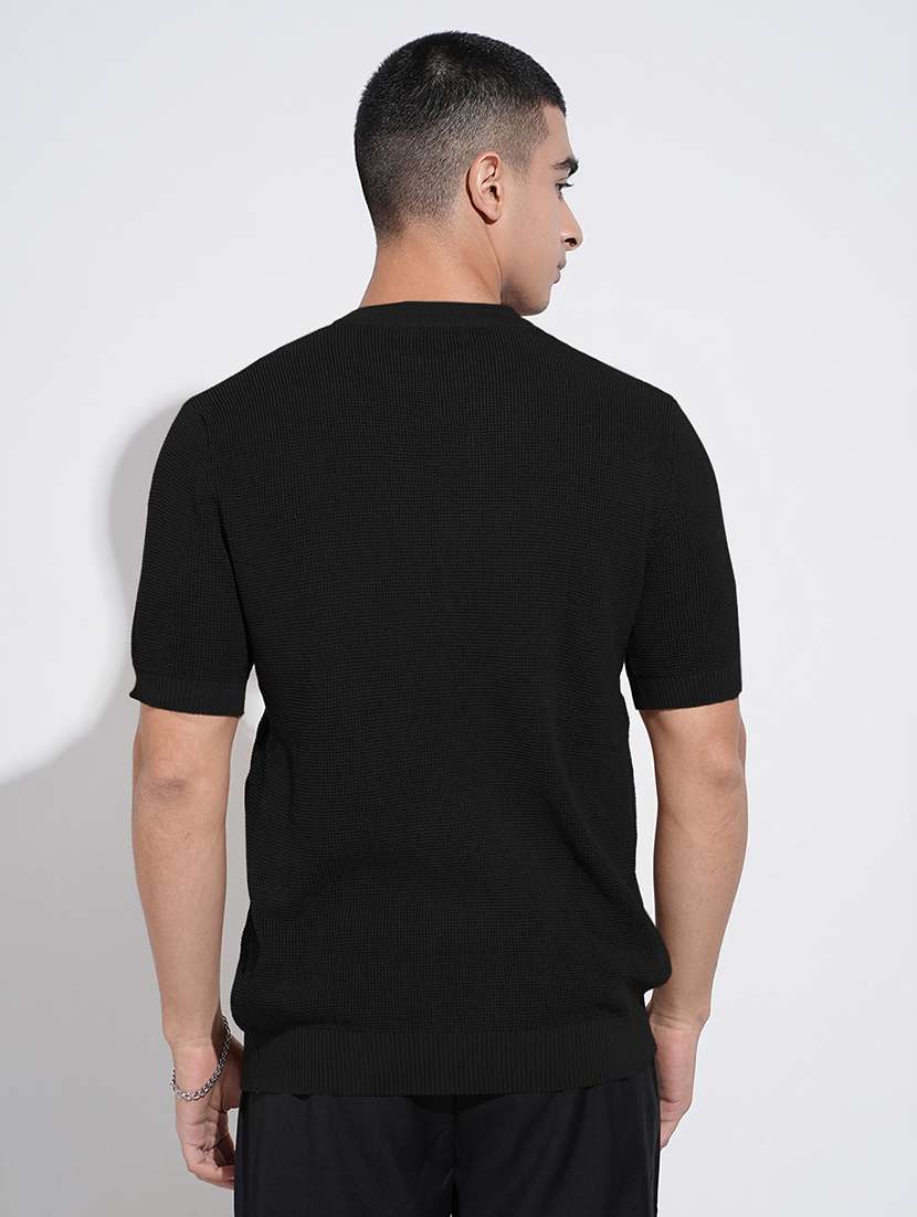 men solid short sleeve regular fit t-shirt - 22086182 - Standard Image - 3