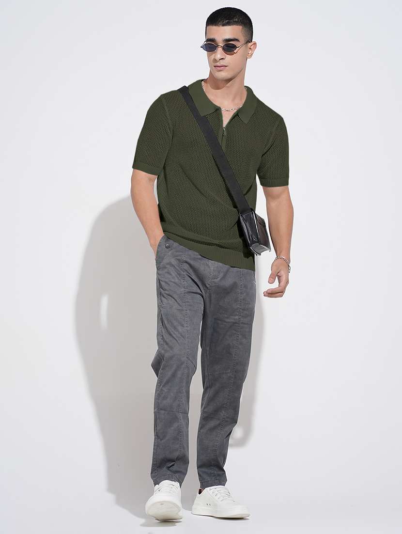 men self design short sleeve regular fit polo t-shirt - 22086184 -  Standard Image - 5