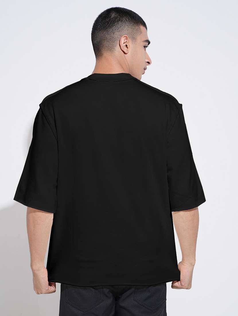 men front print short sleeve oversized t-shirt - 22086192 - Standard Image - 3