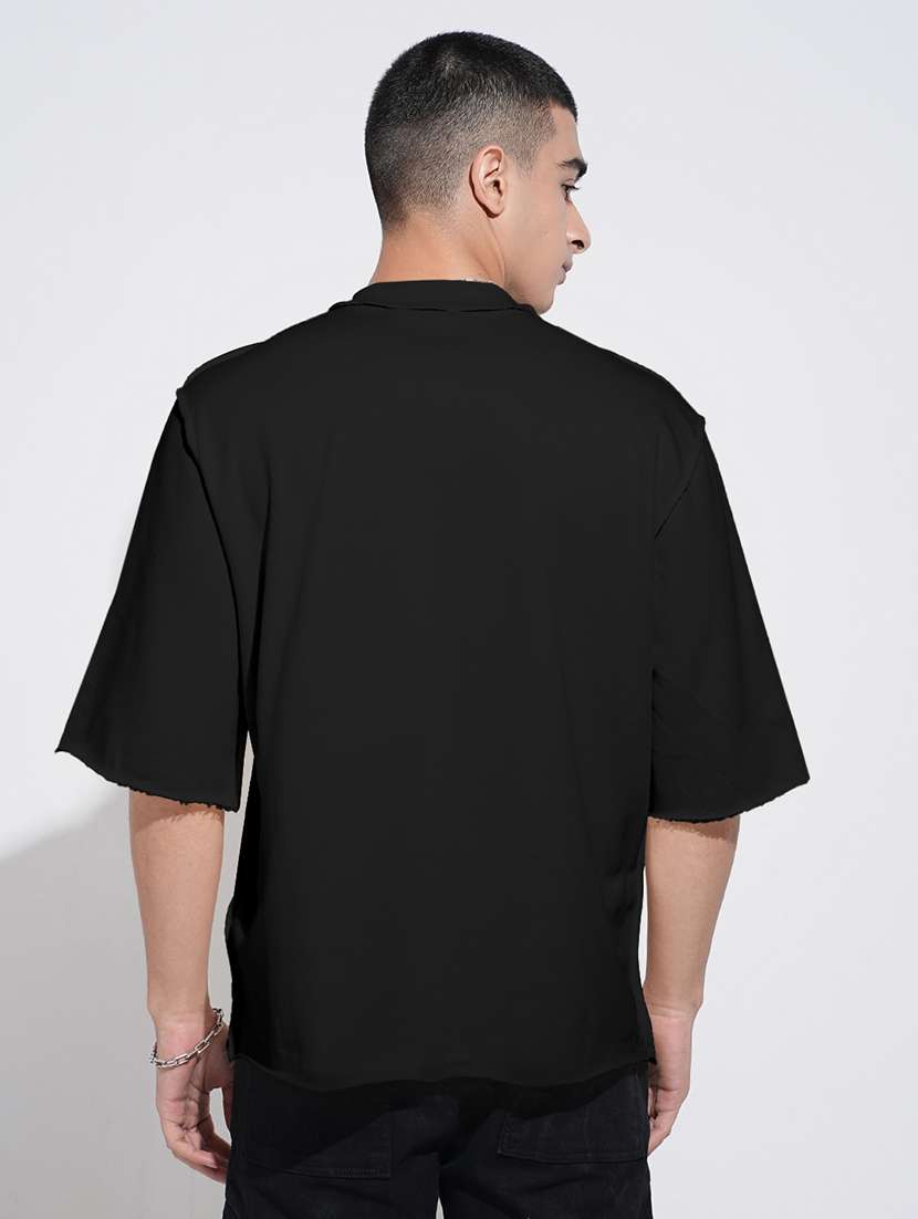 men chest print short sleeve oversized t-shirt - 22086193 - Standard Image - 3