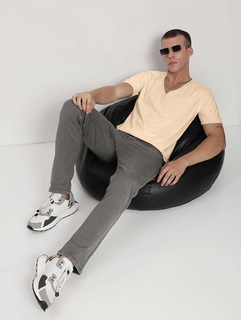 men solid short sleeve regular fit t-shirt - 22086196 -  Standard Image - 5