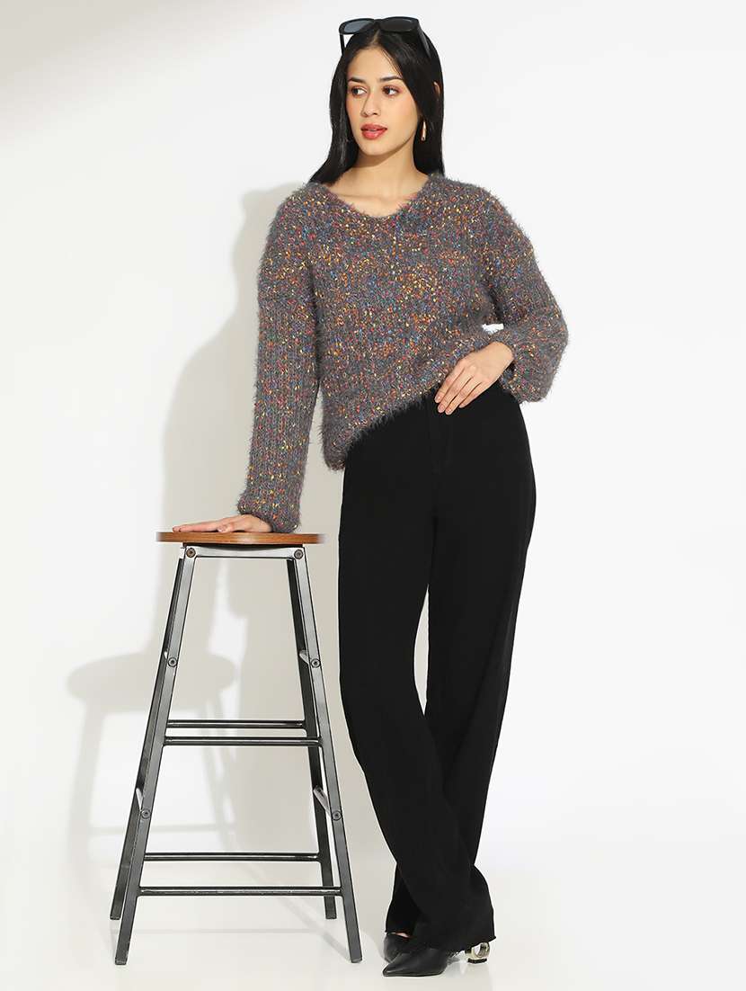 women self designed long sleeve pullover - 22086210 -  Standard Image - 5