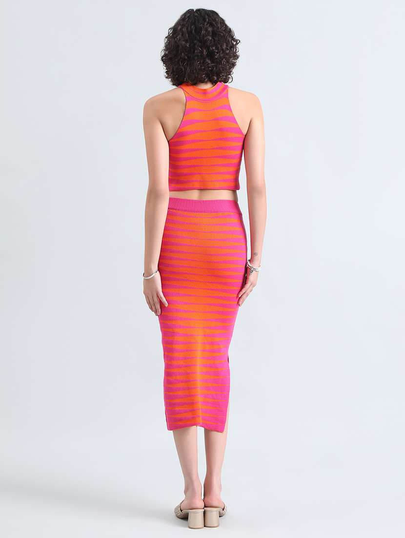 women printed top and skirt co-ord set - 22086292 -  Standard Image - 3