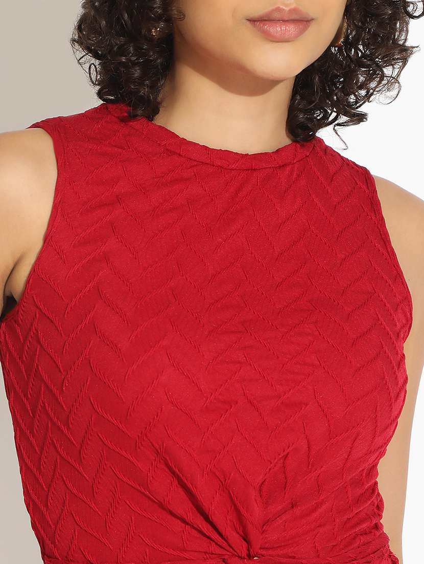 women solid top and trouser co-ord set - 22086297 -  Standard Image - 5