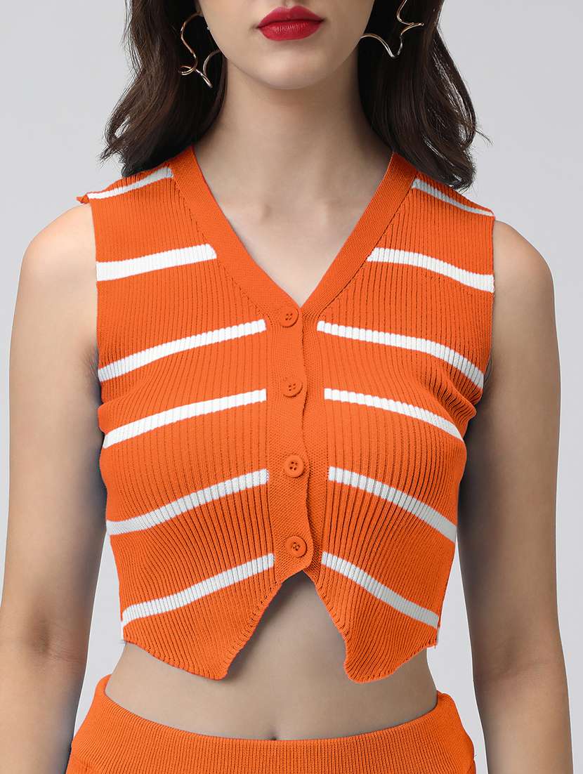 women striped top and skirt co-ord set - 22086308 -  Standard Image - 5