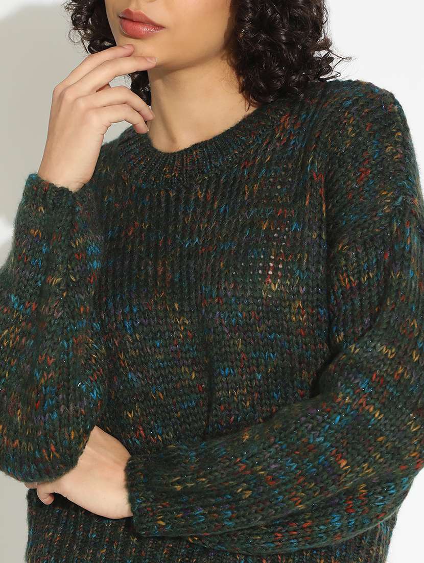 women self designed long sleeve pullover - 22086335 -  Standard Image - 5