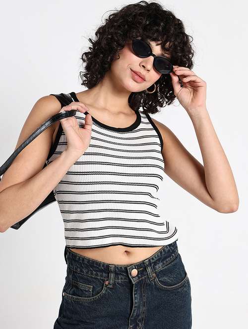 women striped sleeveless tank top - 22086356 -  Standard Image - 0