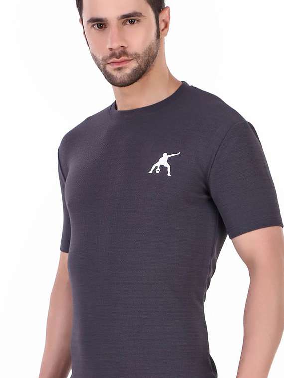 men solid shorts & t-shirt athleisure set - 22086433 - Standard Image - 3