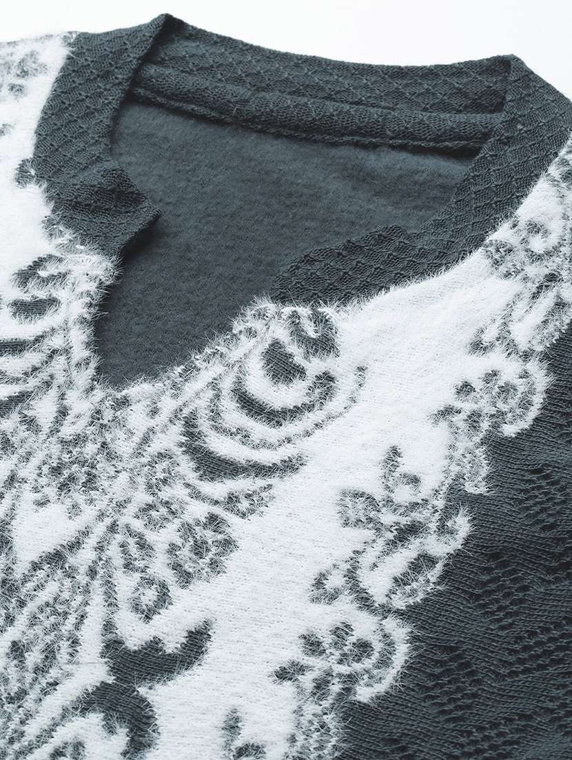 women self design long sleeve kurta pant with dupatta set - 22086506 -  Standard Image - 3