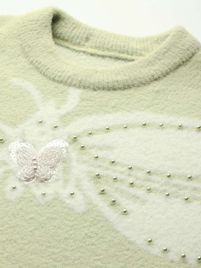 green wool pullover - 22086517 -  Standard Image - 3