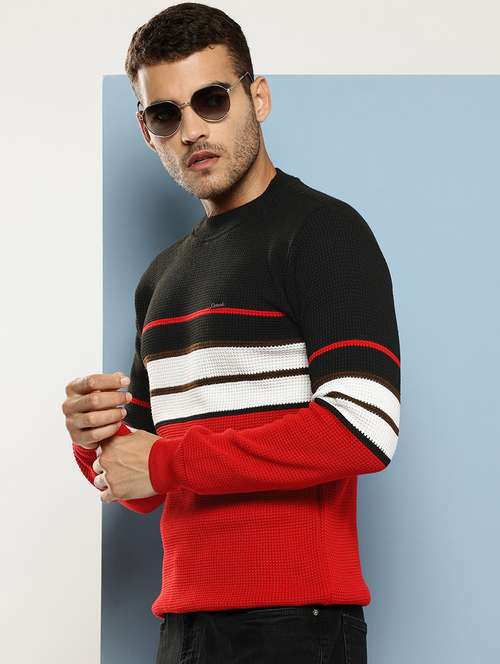 men striped long sleeve regular fit pullover  - 22086578 -  Standard Image - 0