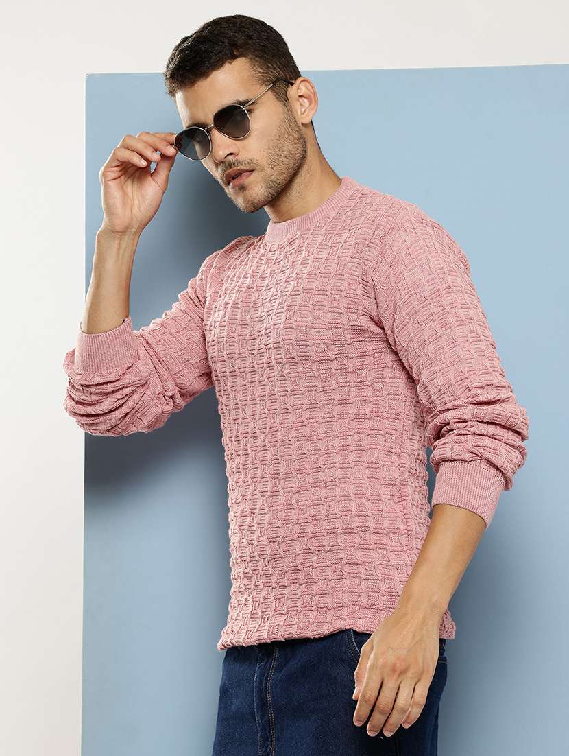 men self design long sleeve regular fit pullover  - 22086583 -  Zoom Image - 0