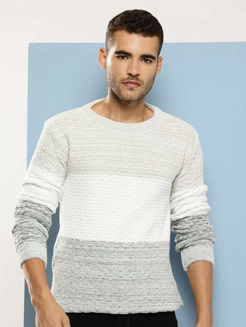 men self design long sleeve regular fit pullover  - 22086590 -  Standard Image - 0