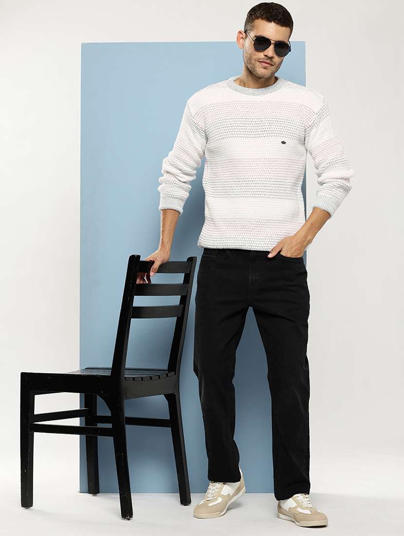 men self design long sleeve regular fit pullover  - 22086593 -  Standard Image - 3