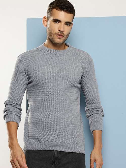 men self design long sleeve regular fit pullover  - 22086600 -  Standard Image - 0