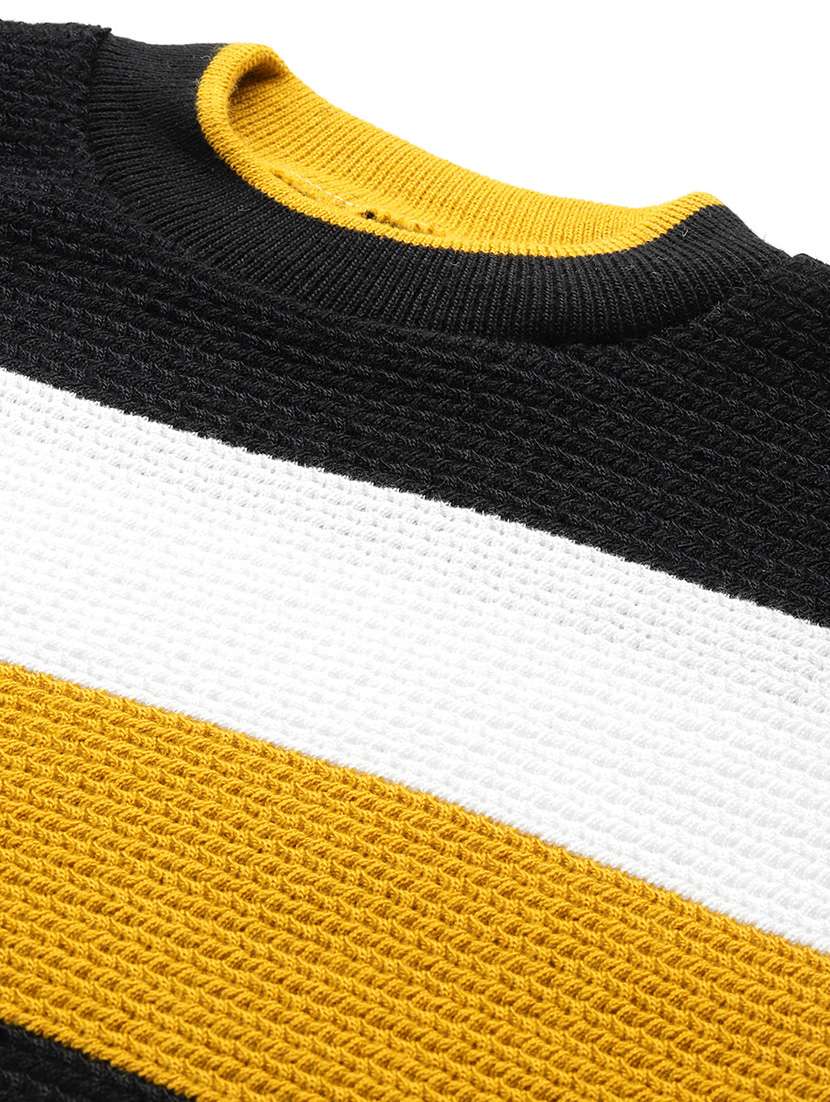 men striped long sleeve regular fit pullover  - 22086606 -  Standard Image - 3