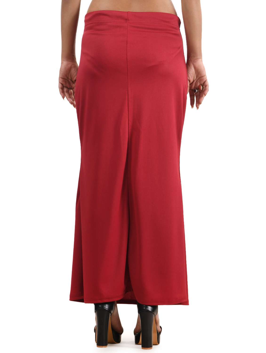 women solid mid rise saree shaper - 22086616 - Standard Image - 3