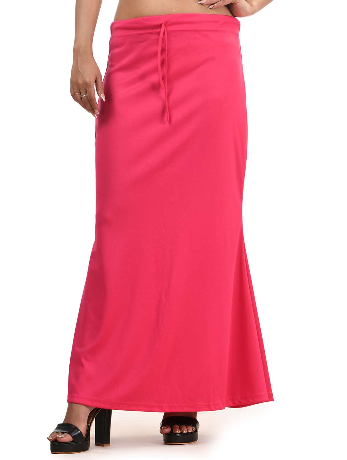 women solid mid rise saree shaper 